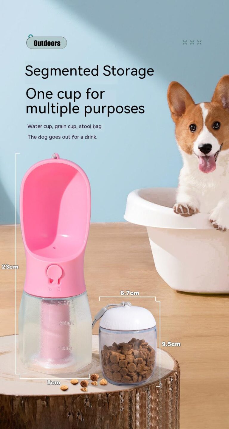 Portable dog water bottle