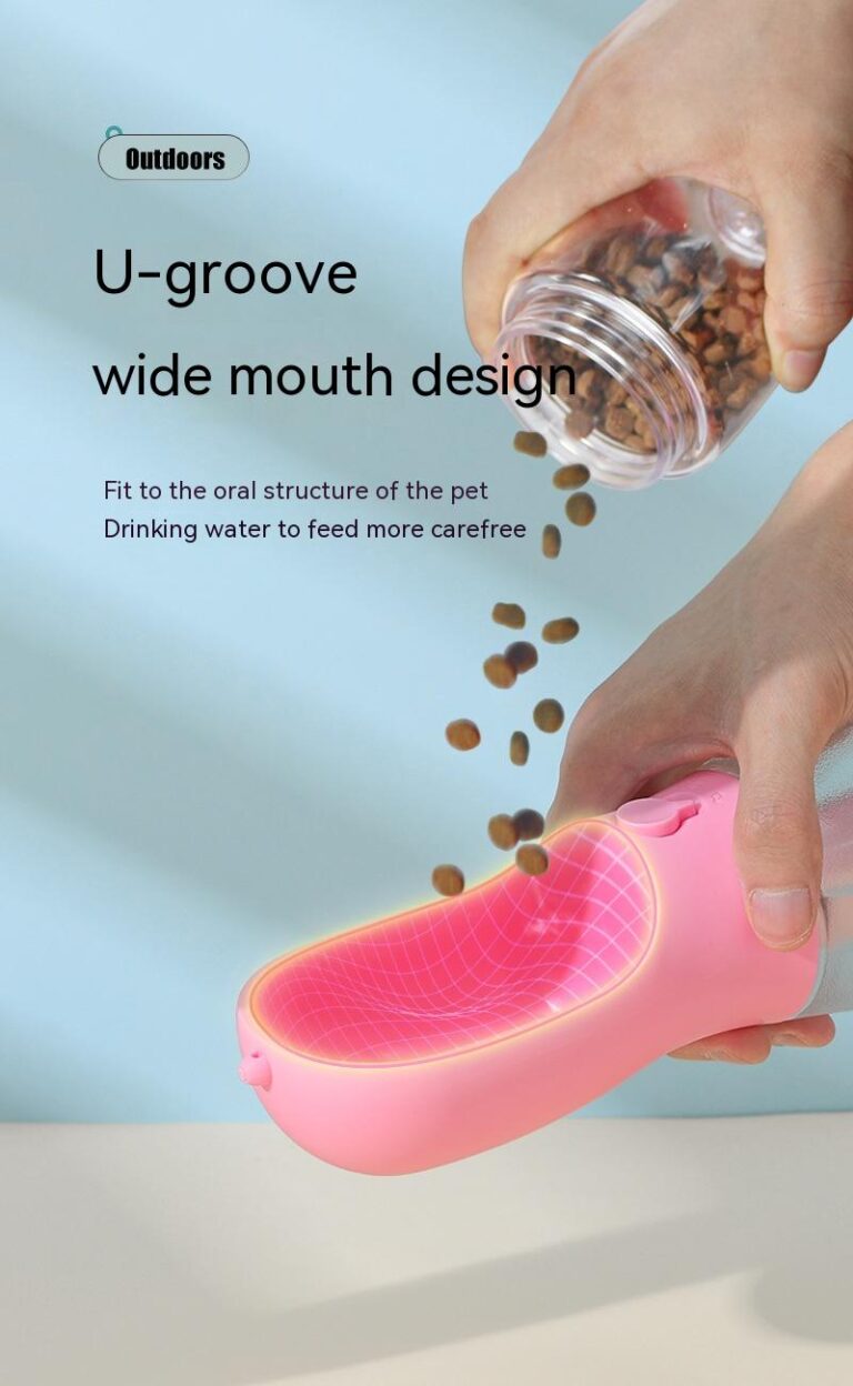 Portable dog water bottle