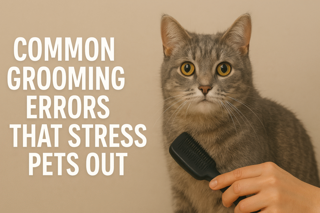 common grooming errors that stress pets
