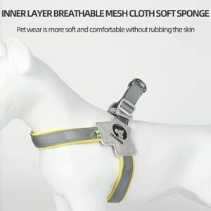 no pull harness in grey color